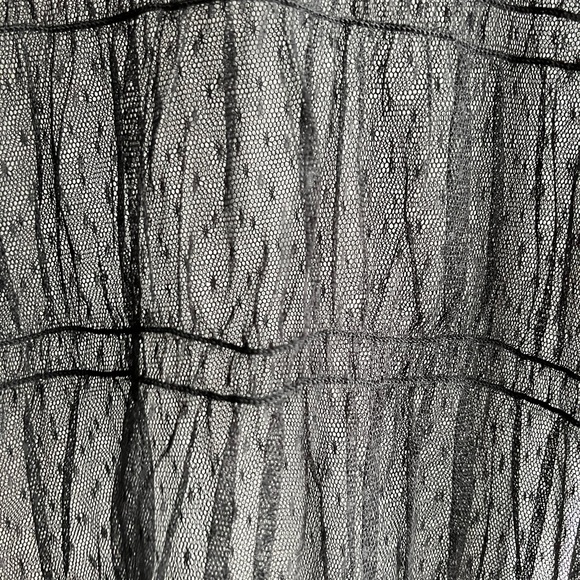 Free People Black Sheer Short Sleeve Top - Picture 2 of 4